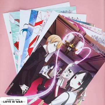 Набор постеров "Kaguya-sama: Love Is War" 8 шт, 42х29см