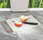 Доска разделочная ХЕВИ 350*240 мм антискользящие вставки, увеличенная толщина, желобки для отвода влаги М1566