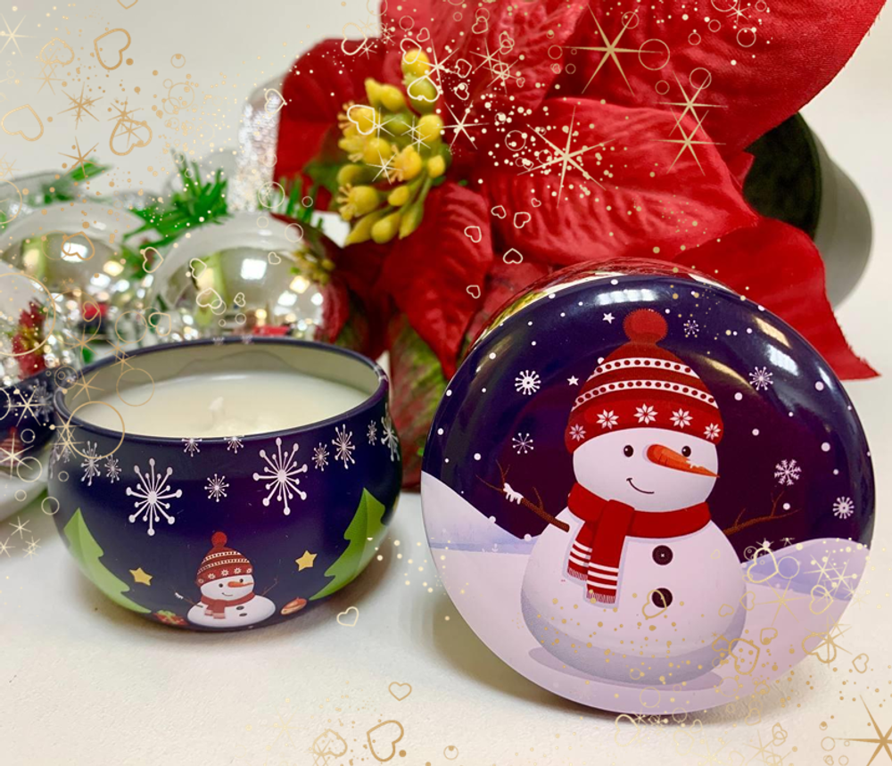 Новогодняя массажная свеча S.P.Aura в ассортименте (65мл)