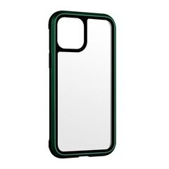 Противоударный чехол с алюминиевой рамкой K-Doo Ares для iPhone 12 (Темно-зелёный)