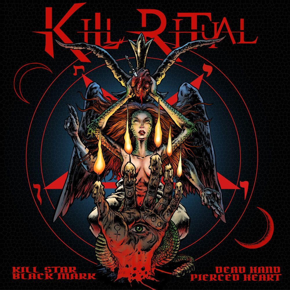 KILL RITUAL - Kill Star Black Mark Dead Hand Pierced Heart, музыкальный компакт диск