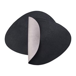 Набор из 4-х двухсторонних сервировочных салфеток Drop, 33х41 см, черный/светло-серый