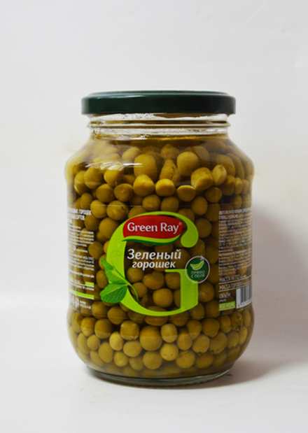 Горошек зелёный Green Ray 450гр