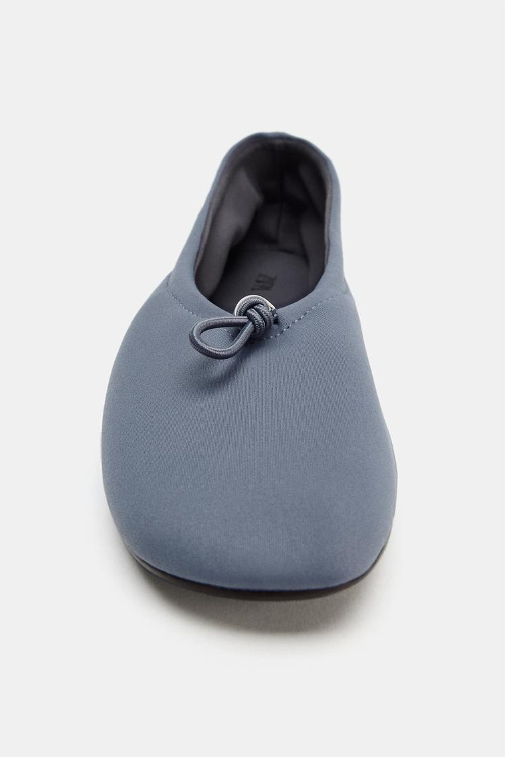 ZARA БАЛЕТКИ ИЗ НЕОПРЕНА С РЕМЕШКОМ, СИНИЙ