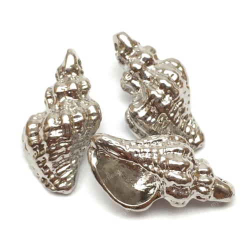 Подвеска "Ракушка" 20х11 мм, родий