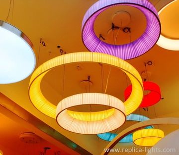 replica IRIS round pendant by Dix heures dix  ( violet  + 40 cm )