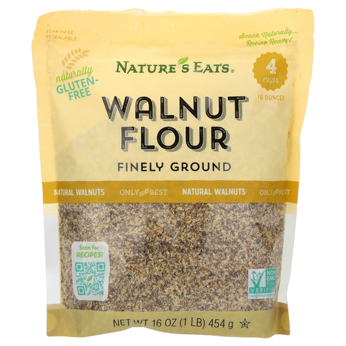 Nature's Eats, Грецкая ореховая мука, мелкого помола, 454 г (16 унций)