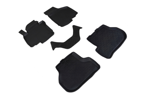 Резиновые коврики с высоким бортом для Seat Leon II 2005-2012 Seintex.82293