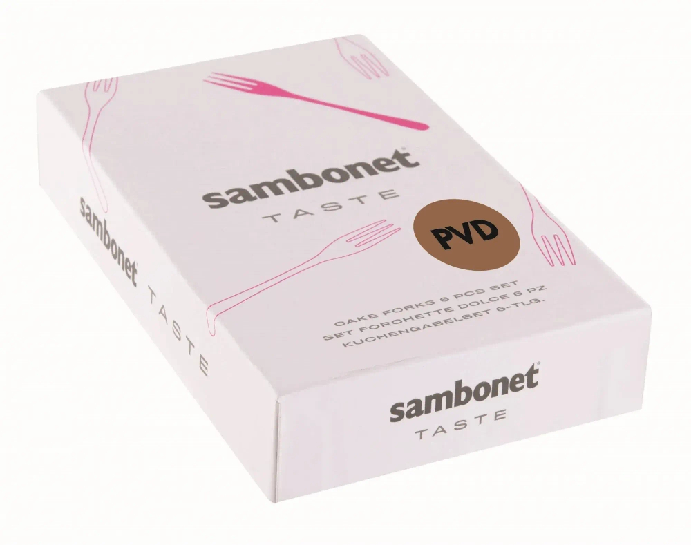 Sambonet Набор из 6 вилок для шампанского Taste PVD