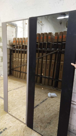 Дверь Входная Лабиринт INFINITY С зеркалом Максимум с тонировкой Черный кварц