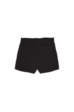 ZARA X BENITO ANTONIO ХЛОПКОВЫЕ ШОРТЫ С ЭЛАСТИЧНЫМ ПОЯСОМ, ЧЕРНЫЙ