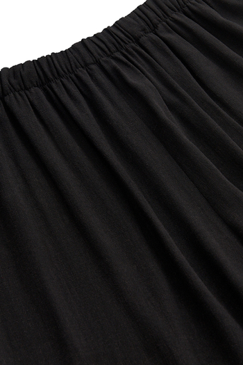 Штаны льняные на завязках MYKONOS Чёрный