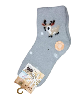 Детские носки "пушистые" из шерсти - набор 30 пар