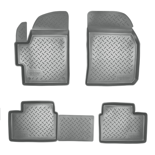 Ковры в салон Norplast/Unidec для Daewoo Matiz (2001-2005)Полиуретан,Серый, арт.NPL-Po-15-27-G