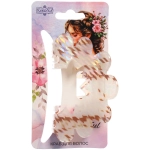 Заколка - краб для волос «AKS-EMPIRE», волна, микс 6 цветов, 8*5см