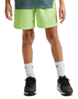 Шорты для мальчика теннисные Nike Boys Dri-Fit Multi+ Training - light liquid lime/white