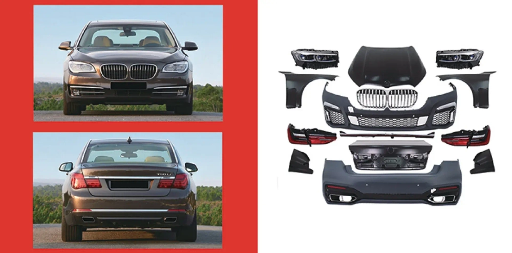 Обвес переделка для BMW 7 серии F01 2008-2015 в G12 Рестайлинг БМВ