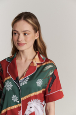 Костюм тройка с лошадьми - S размер