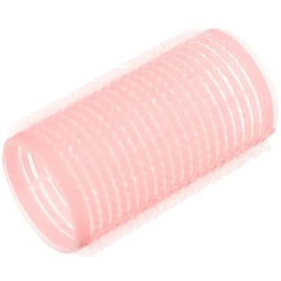 Бигуди липучки, 6шт., однотонные, коралловый, d-3см