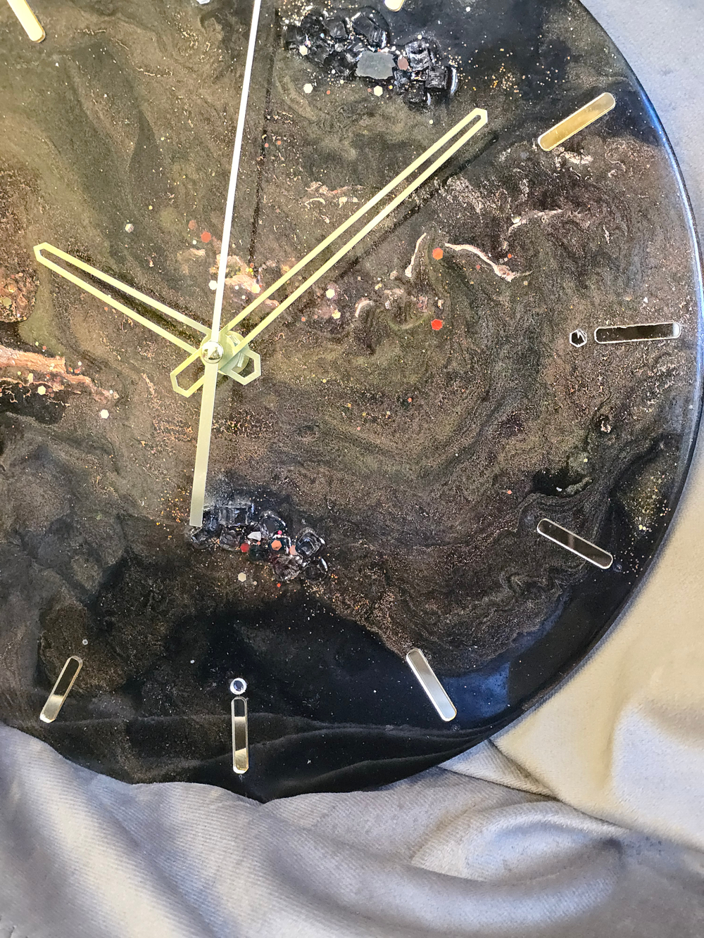 🕒 Часы настенные из эпоксидной смолы 30 см «Космическая бездна»