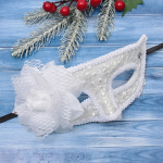 Маска карнавальная «Волшебство», белый