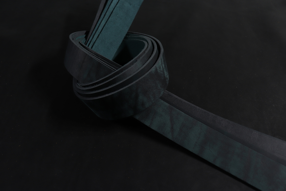 Ременная заготовка хаки лофт гладкая