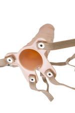 Фаллопротез LoveToy поясной телесный 15 см