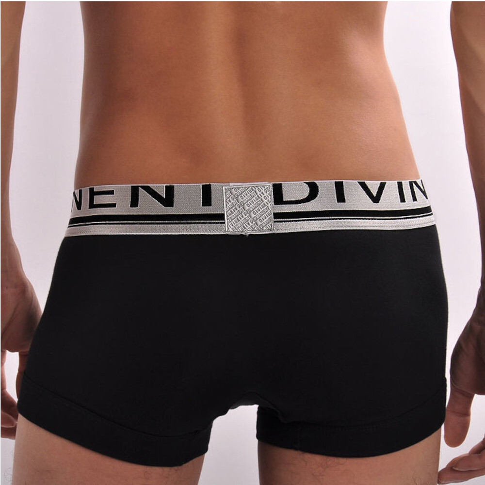 Мужские трусы боксеры черные DOOP Cotton Breathe Boxer