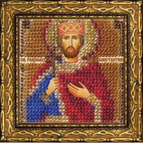 "Икона Св.Равноап.царь Константин"-225ПМИ вышивка