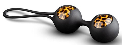 Вагинальные шарики Panthra Zane Geisha Balls (Цвет: черный с леопардовым)
