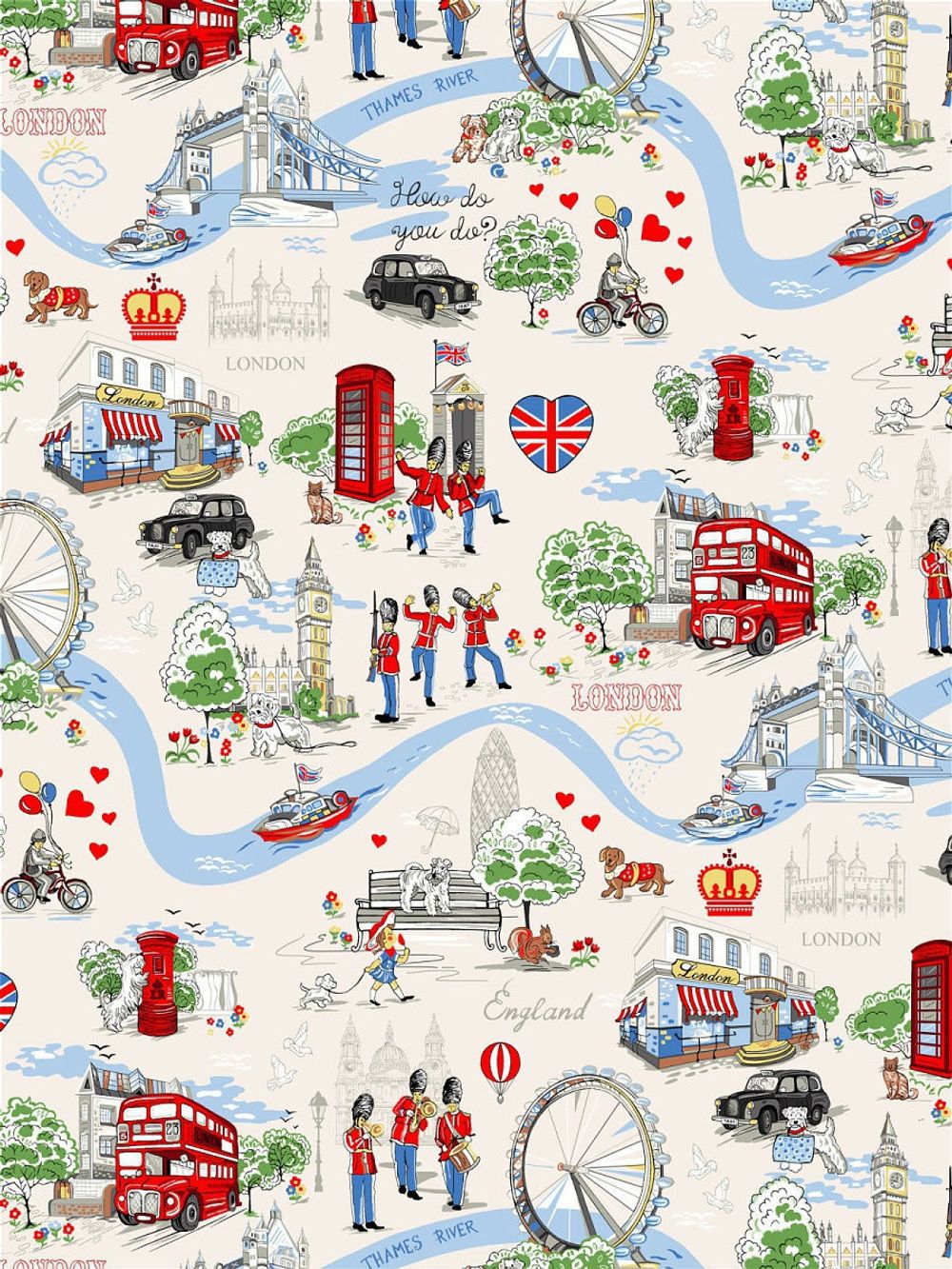 Постельное белье Сказка "Лондон беж/Туманный альбион" евро Наволочка 50х70 см 2 шт Простынь на резинке 180х200 см Пододеяльник 200х215 см, перкаль