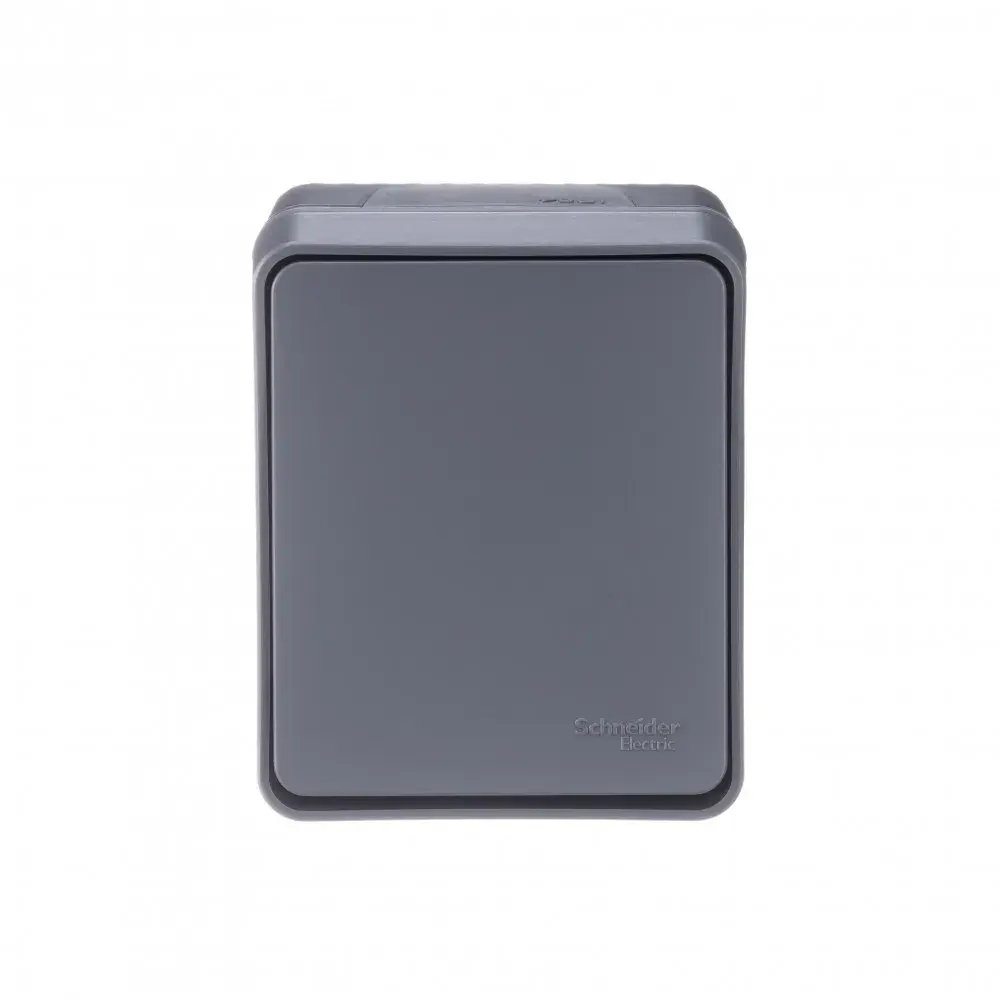 ATLASDESIGN PROFI IP54 О/У 1-клавишный ПЕРЕКЛЮЧАТЕЛЬ, сх.6, 10АХ, АНТРАЦИТ