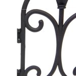 Садовое ограждение «Узор» (1 секция 60*31,5 см), Черный