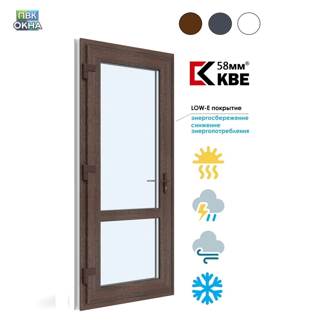 Пластиковая дверь входная KBE