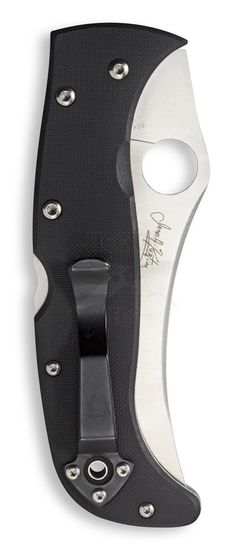 Складной нож Spyderco Chinook 4 63GP4 c клинком из стали CPM-S30V, рукоять карбон