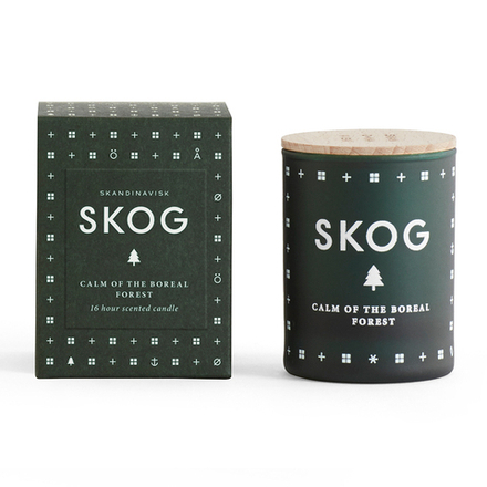 Свеча ароматическая skog с крышкой 55 г