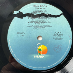 Винтажная виниловая пластинка LP Tom Waits Rain Dogs (Италия 1985)