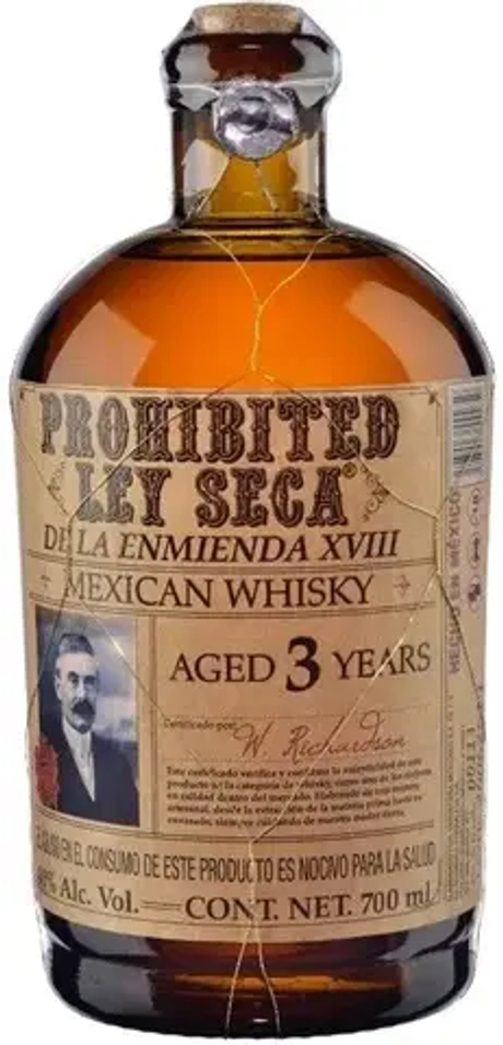 Виски Прохибитед Лей Сека 3 года