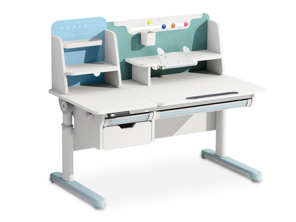 Растущая парта с электроприводом Mealux Electro 730 + надстройка (1200×650 мм)