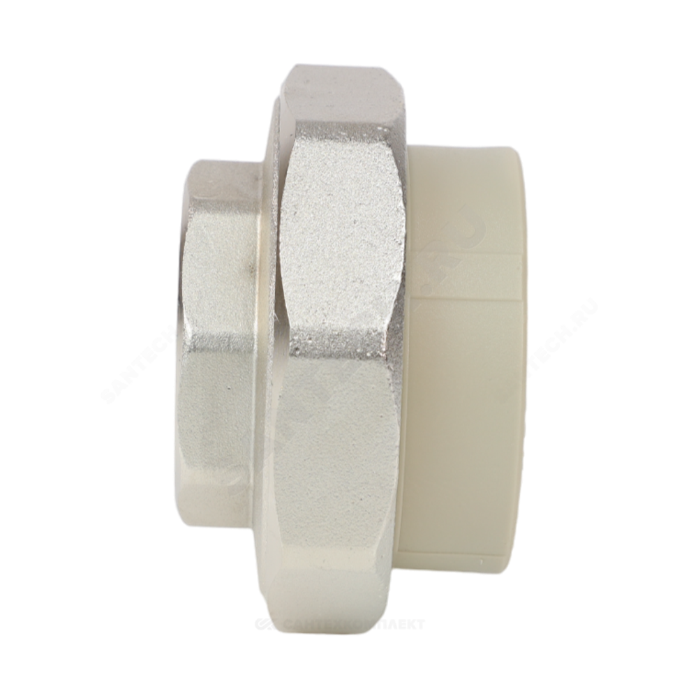 Муфта PP-R комбинированная разъемная серая Дн 20х1/2" ВР VALFEX 10155015Г