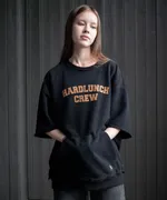 Толстовка Hardlunch Crew с коротким рукавом черная