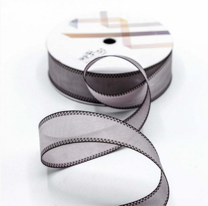 Лента Полиэстер с каймая Серо-лиловая