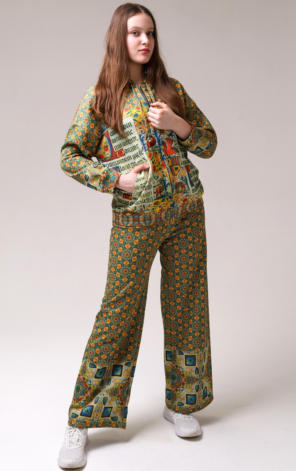 Зип худи «Испанский часослов», по мотивам иллюстраций из Испанского Часослова начала 16 века