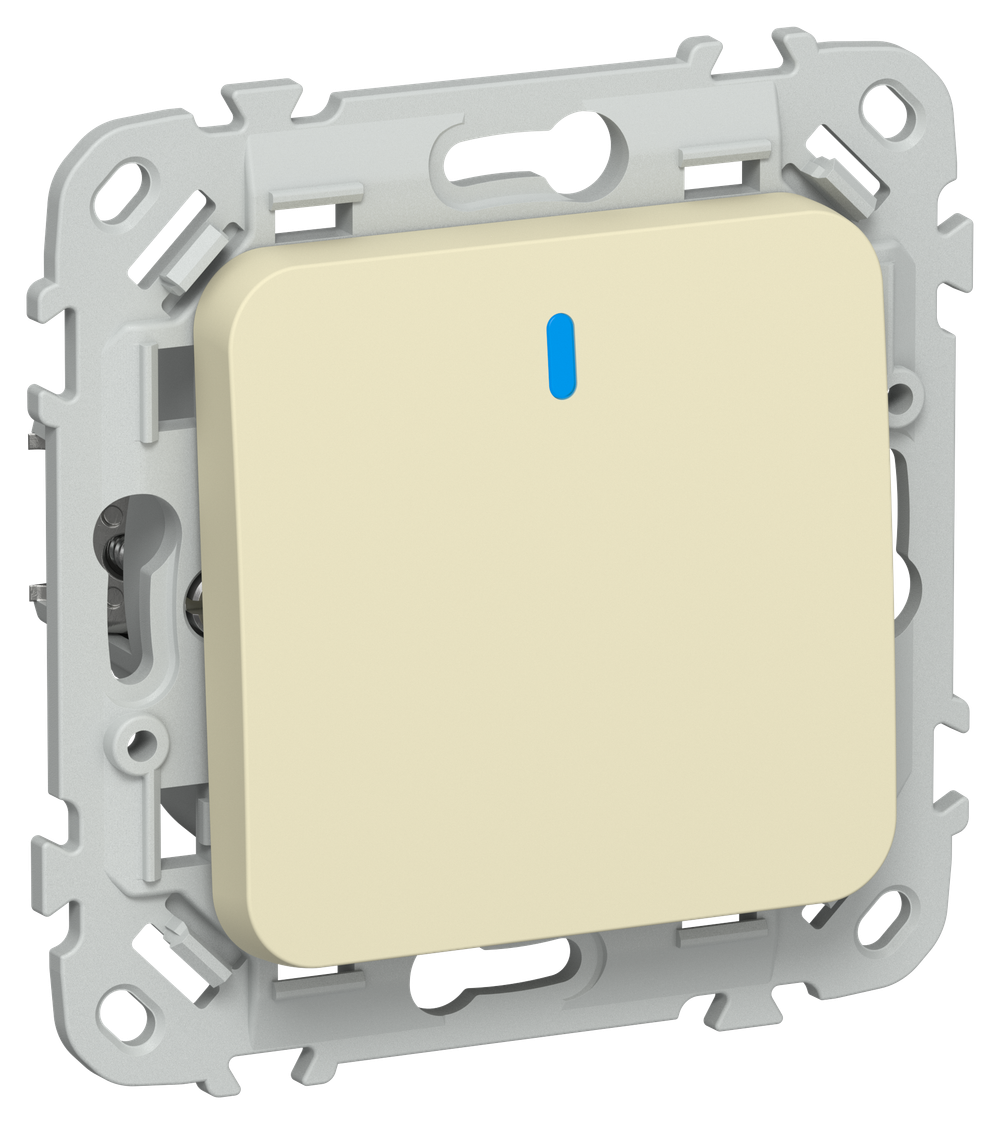 FLITE Выключатель 1-клавишный проходной с индикацией 10А ВС61-1-1-ФлН навахо IEK