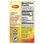 Lipton, Черный чай с лимоном, 20 чайных пакетиков «пирамидка», 34 г (1,2 унции)