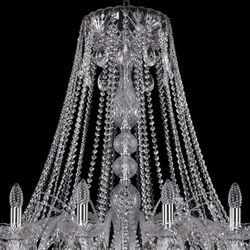 Подвесная люстра Bohemia Ivele Crystal 1411 1411/24/530/Ni