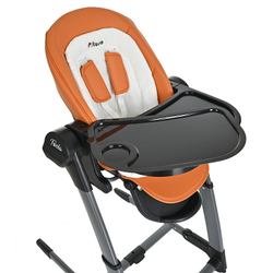 Стульчик для кормления Pituso Triola 3 в 1 Черная рама/Охра