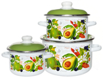 Набор кастрюль "Авокадо" №19