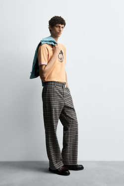 ZARA HARRY LAMBERT X DISNEY ФУТБОЛКА MORTY, ГОРЧИЧНЫЙ