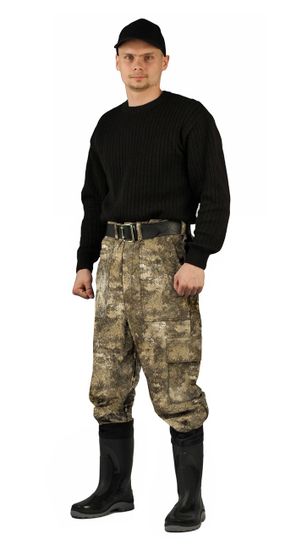 Костюм мужской URSUS "Тройка" демисезонный кмф "Мох"/бежевый, тк. Алова/Канада